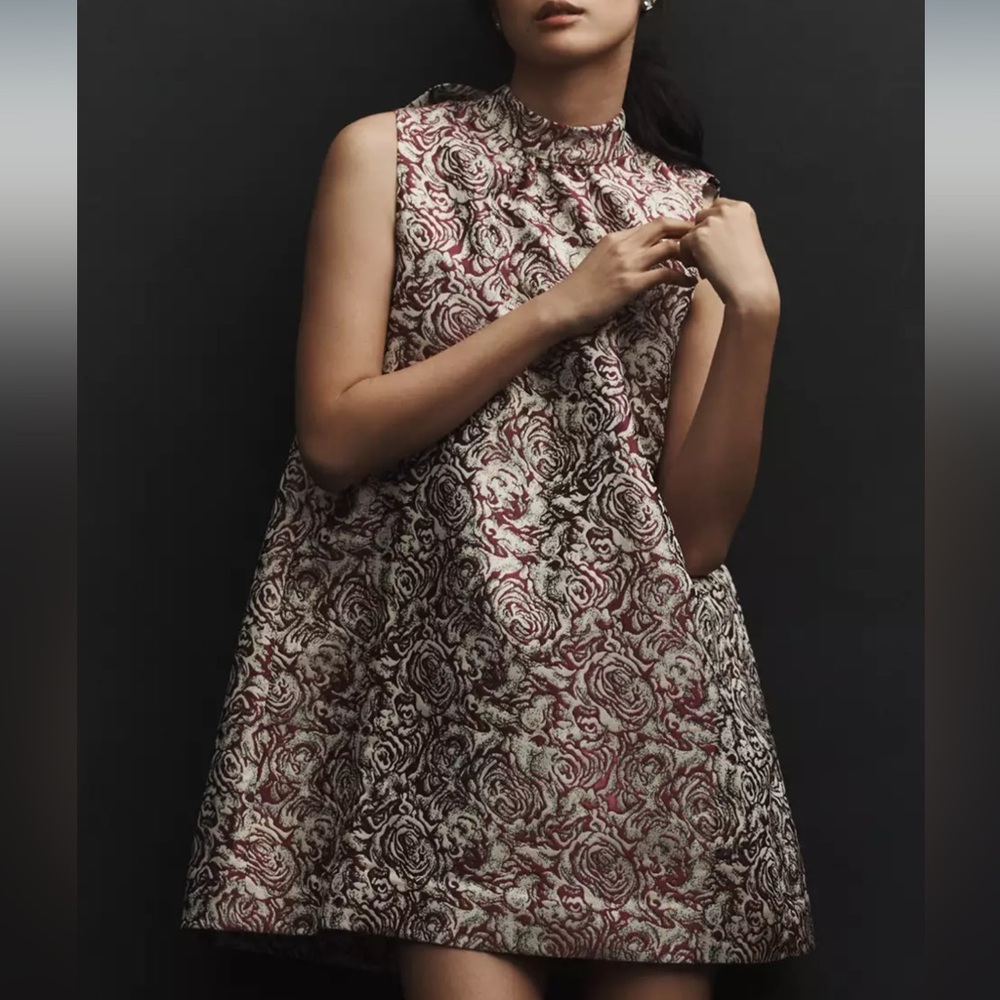 Anthropologie Sunday in Brooklyn Brocade Mini Shift Dress